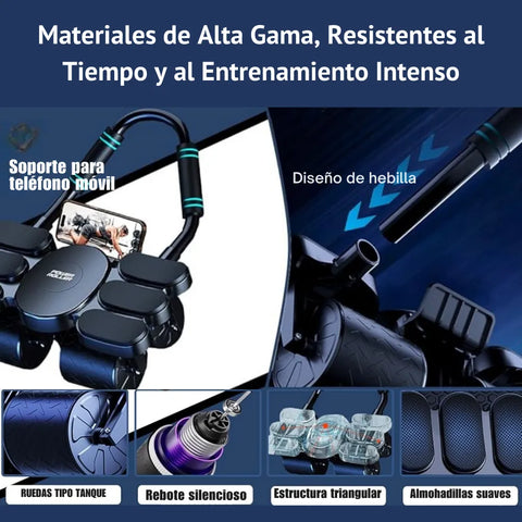 Rueda abdominal con temporizador grande