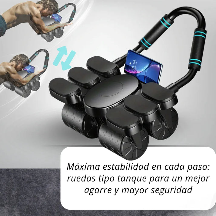 Rueda abdominal con temporizador grande