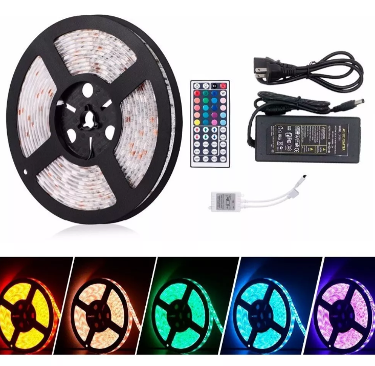 Cinta Led Rgb X 5m + Controlador + Contr