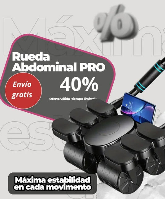 Rueda abdominal con temporizador grande